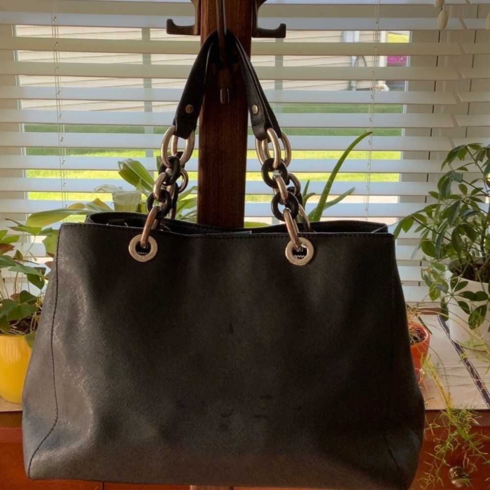 ❤️❤️ Black All-Weather Leather Michael Kors